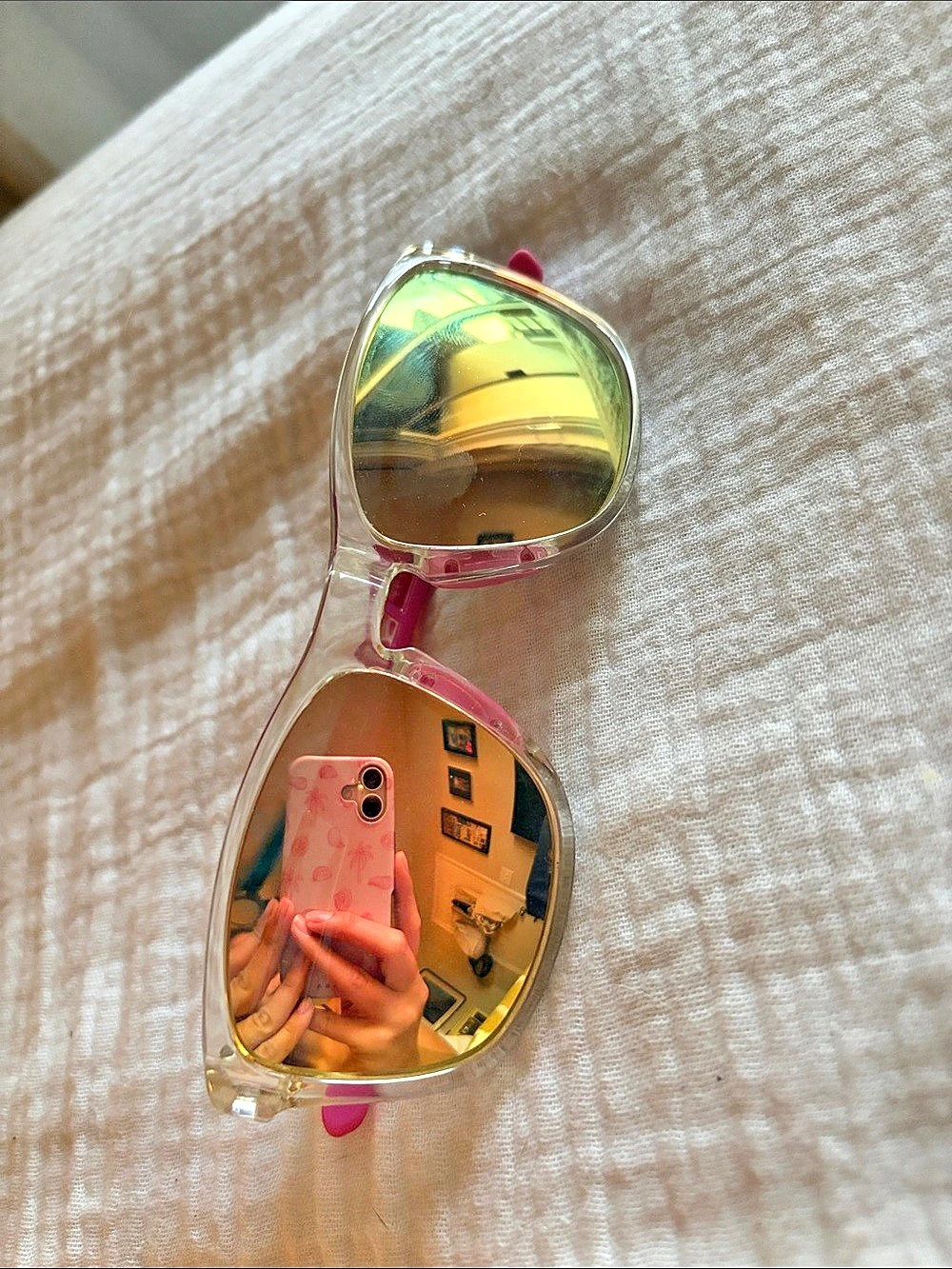 Pink & Gold Sunglasses